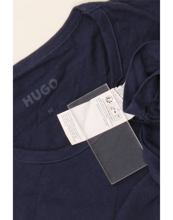 Ανδρικό T-Shirt Hugo Boss Top από μεσαίο μπλε ναυτικό βαμβακερό