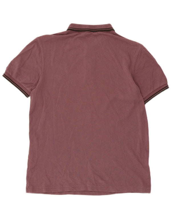 Fred Perry Ανδρικό πουκάμισο πόλο σε μεσαίο καφέ βαμβακερό ριγέ