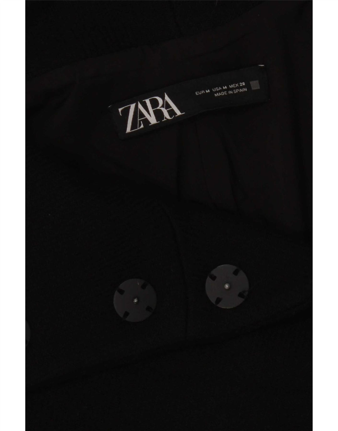 Zara Γυναικείο Oversized Πανωφόρι UK 14 Medium Black