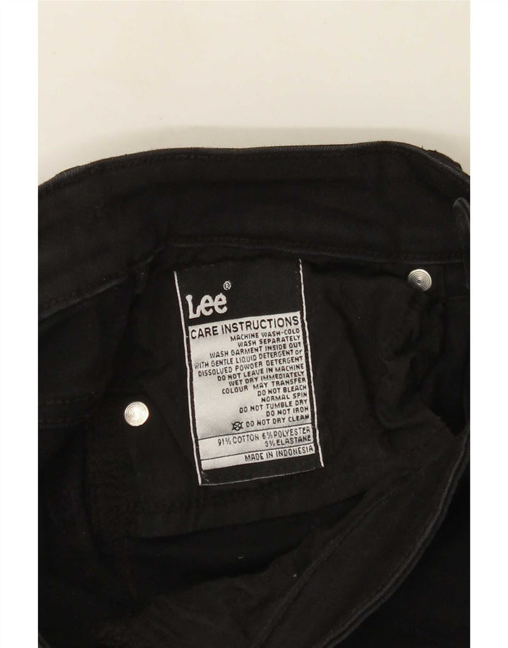 Lee Γυναικείο Skinny Jeans W26 L30 Μαύρο βαμβακερό