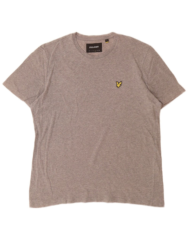 Ανδρικό T-Shirt Lyle & Scott Top μεγάλο γκρι βαμβακερό