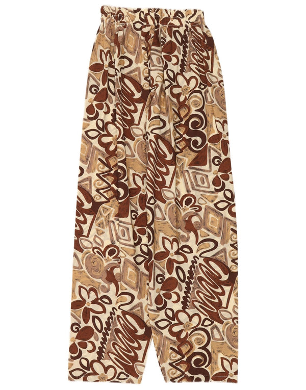 Vintage Γυναικείο Loose Fit Casual Παντελόνι W24 L28 Πολύχρωμο Floral