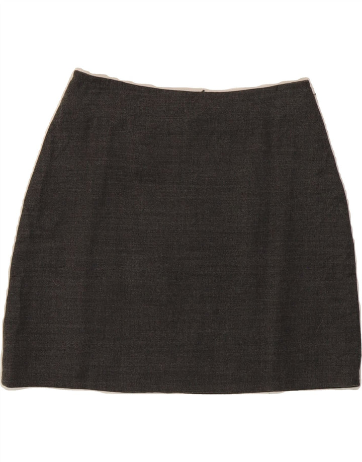 ONYX Womens Mini Skirt IT 42 Medium W26  Grey Cotton Vintage Onyx and Second-Hand Onyx from Messina Hembry 