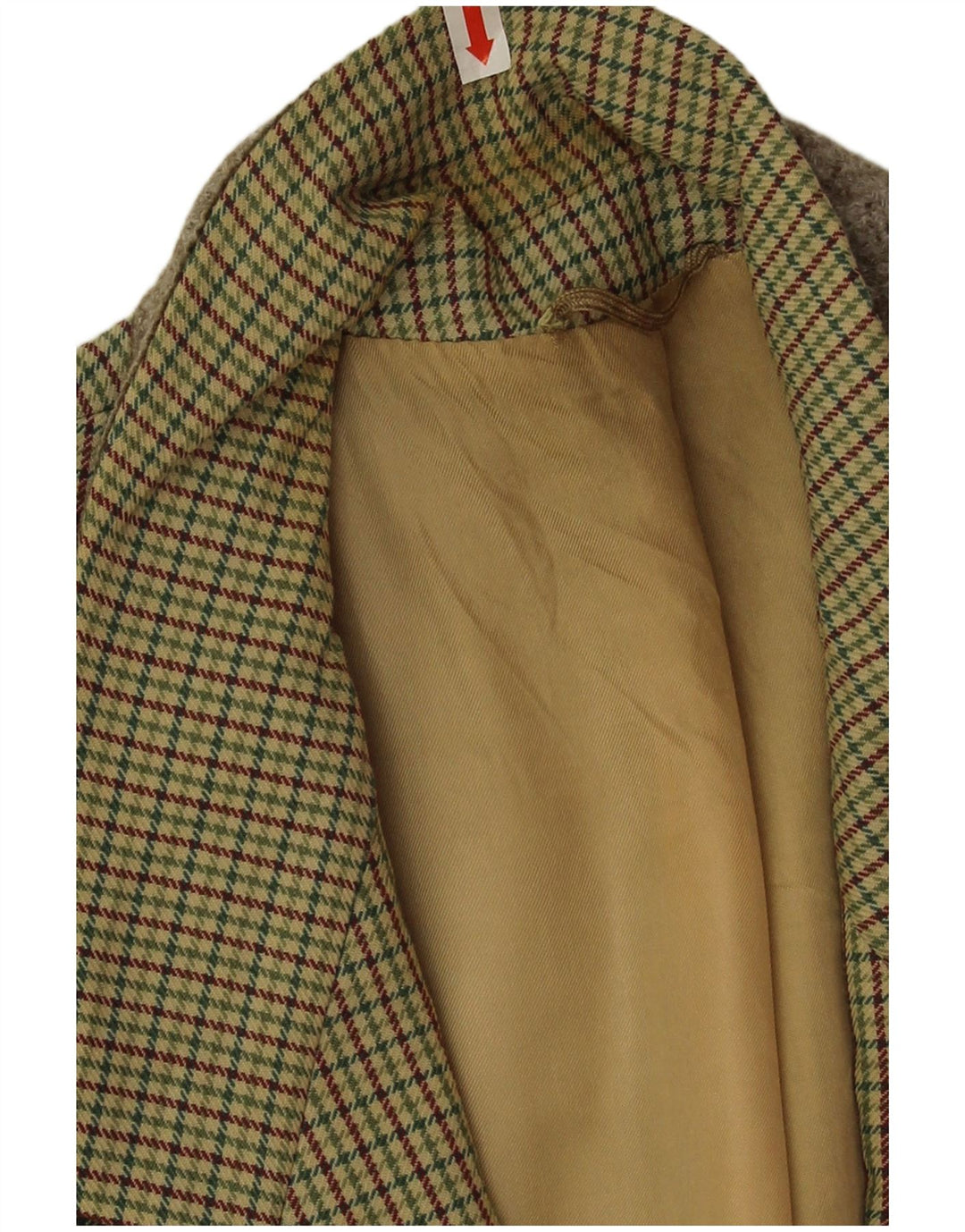 Pierre Laffitte Ανδρικό Longline Blazer Jacket UK 38 Medium Green Houndstooth