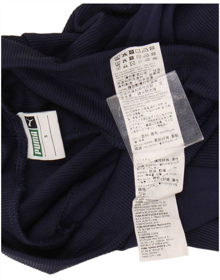 Puma Γυναικείο κολάν UK 10 Small Navy Blue Colorblock Πολυεστέρας