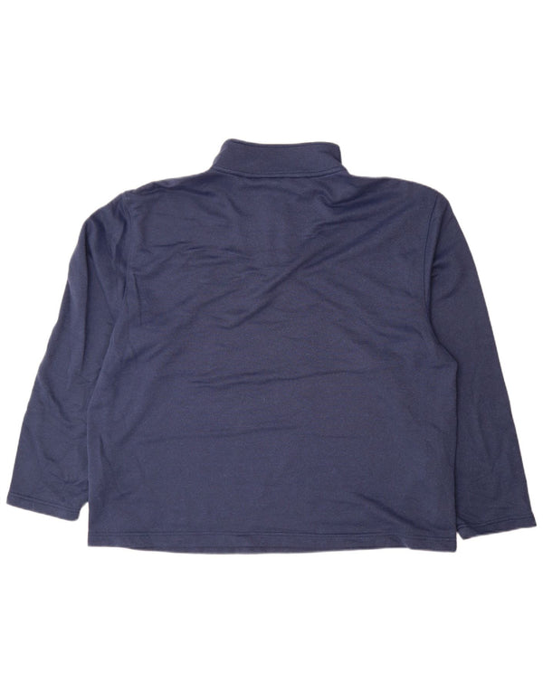 Ανδρικό φούτερ Izod με φερμουάρ Jumper 2XL Navy Blue Polyester