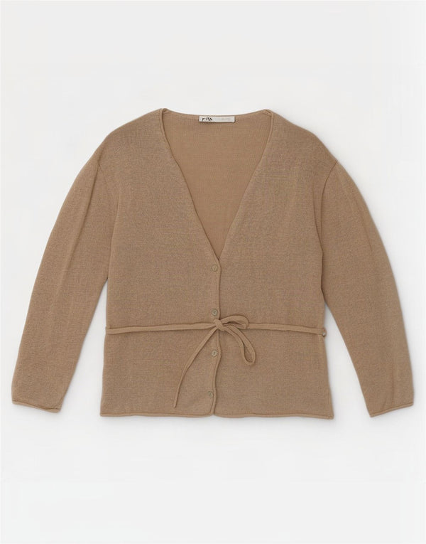 Zara Γυναικεία Ζακέτα πουλόβερ UK 10 Small Khaki Lenn