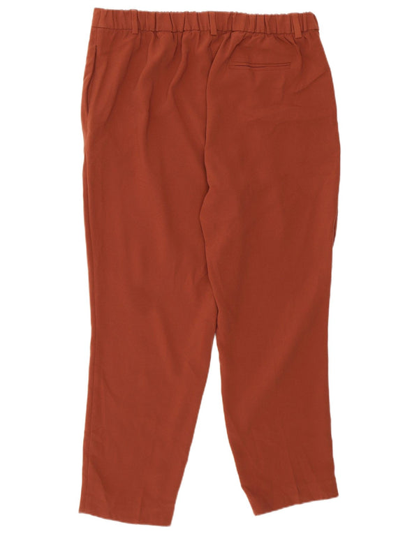 Marks & Spencer Γυναικείο κομμένο παντελόνι UK 14 Large W32 L25 Brown