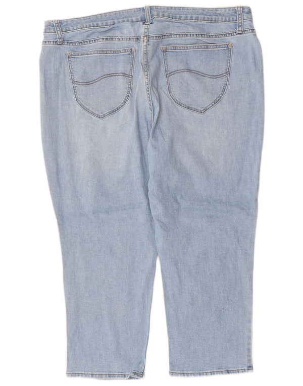 LEE Womens Riders Ψηλόμεσο Capri Jeans US 20 3XL W40 L23 Blue Cotton