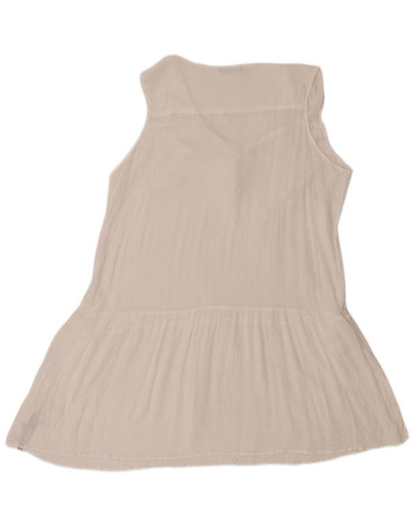 Marks & Spencer Γυναικείο Αμάνικο Φόρεμα UK 18 XL Λευκή βισκόζη