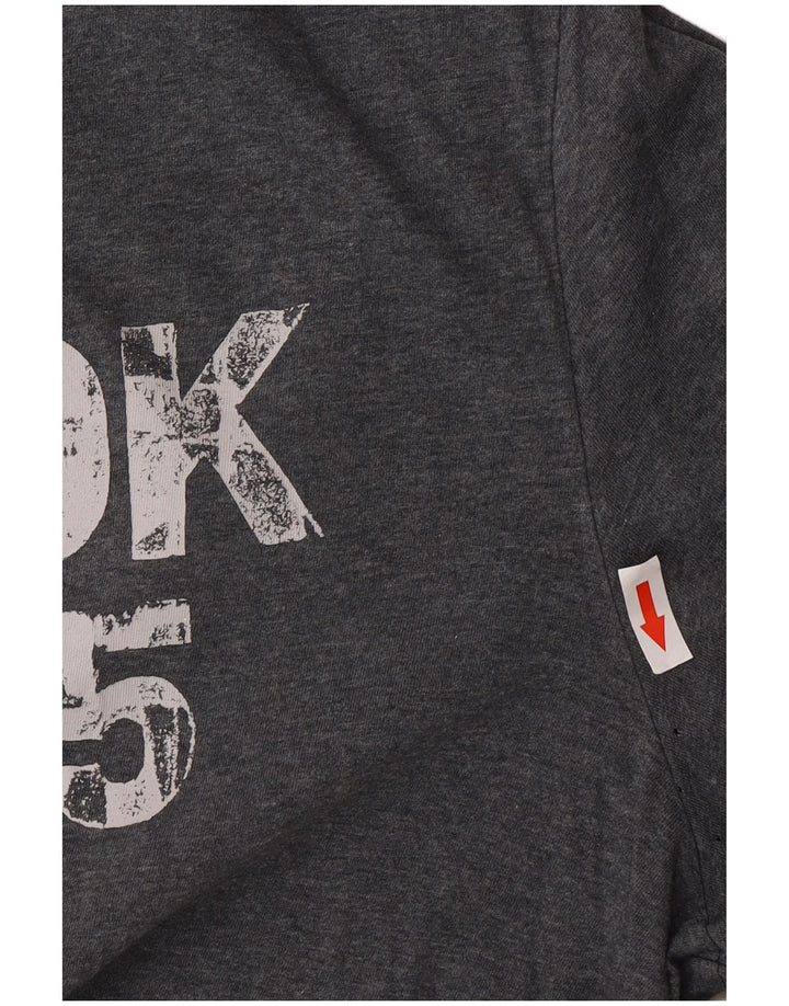 Ανδρικό γραφικό T-Shirt Reebok Top Large Grey