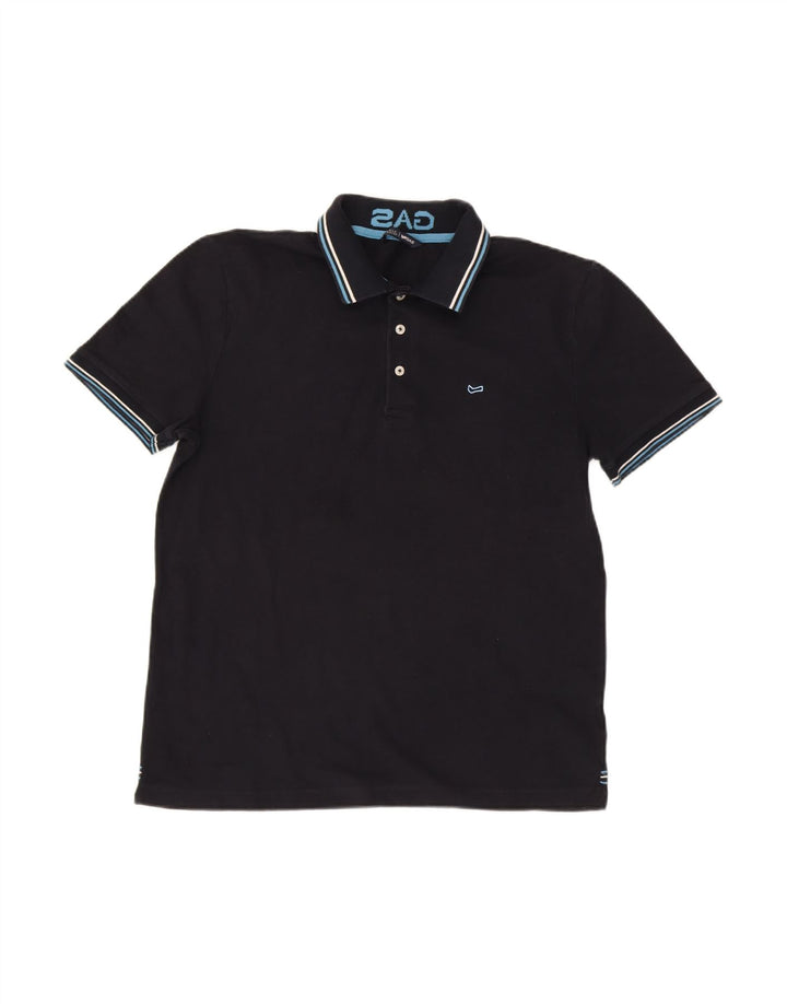 GAS Mens Polo Shirt 2XL Navy Blue Cotton