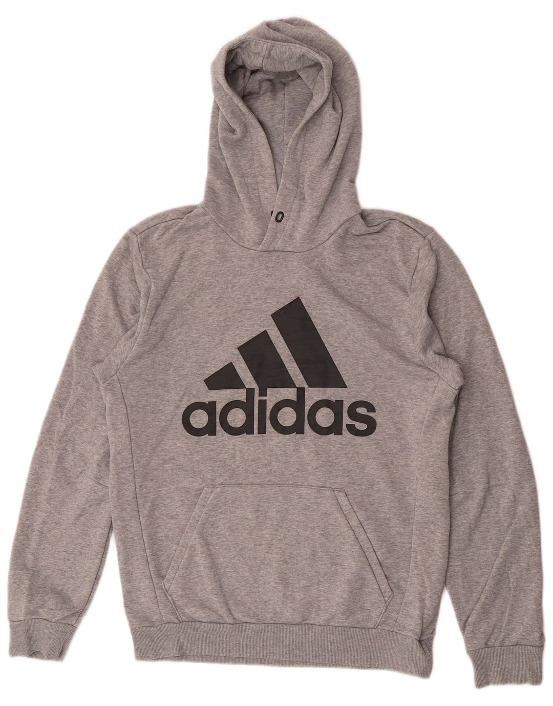 Ανδρικό γραφικό κουκούλα Adidas Μικρό γκρι βαμβακερό