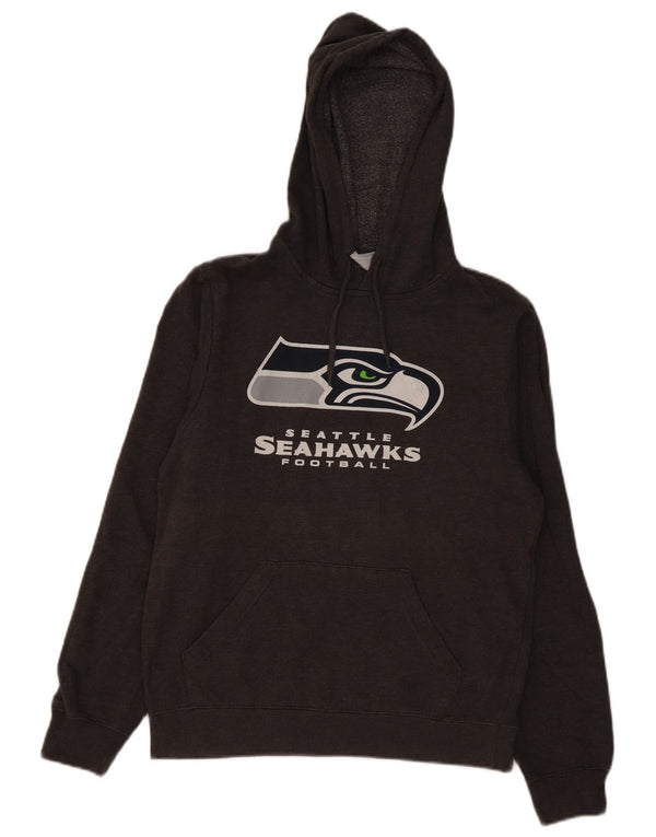 NFL TEAM APPAREL Ανδρικά Seattle Seahawks NFL Hoodie Jumper Small Grey Cotton