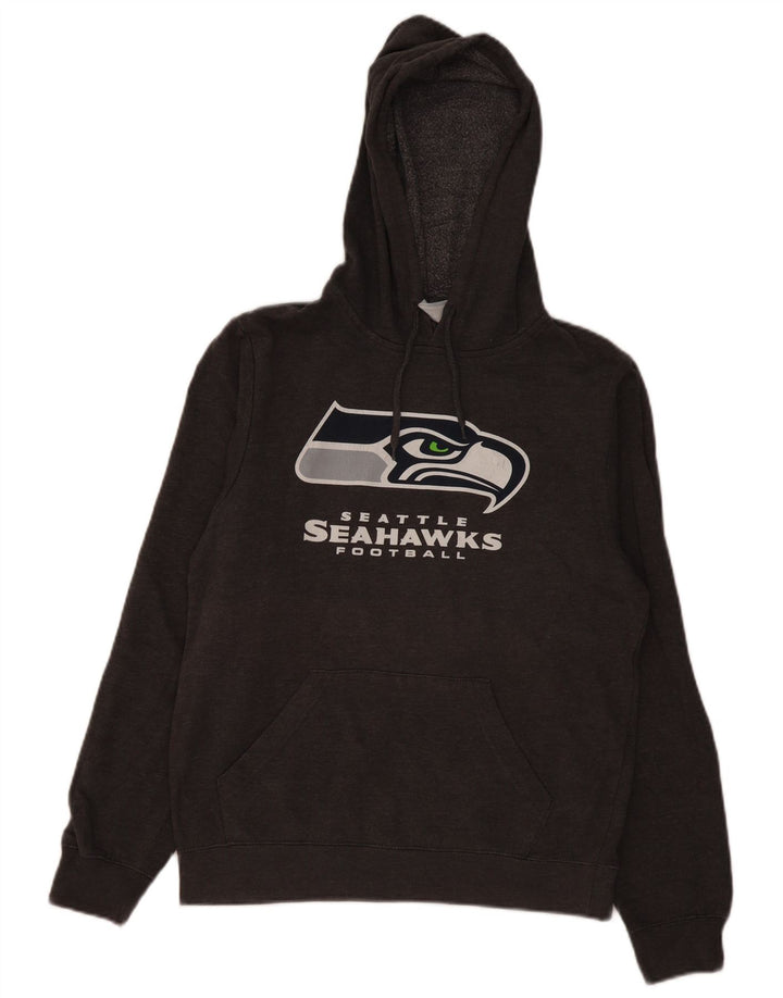 NFL TEAM APPAREL Ανδρικά Seattle Seahawks NFL Hoodie Jumper Small Grey Cotton
