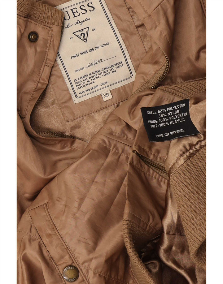 Guess Γυναικείο Bomber Jacket UK 6 XS καφέ πολυεστέρας