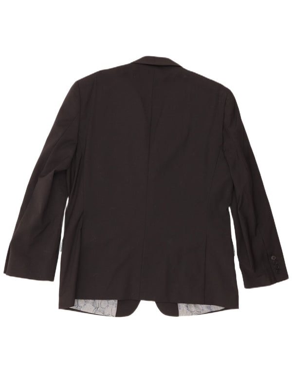 Ted Baker Ανδρικό σακάκι με 2 κουμπιά σακάκι UK 42 XL μαύρο μαλλί