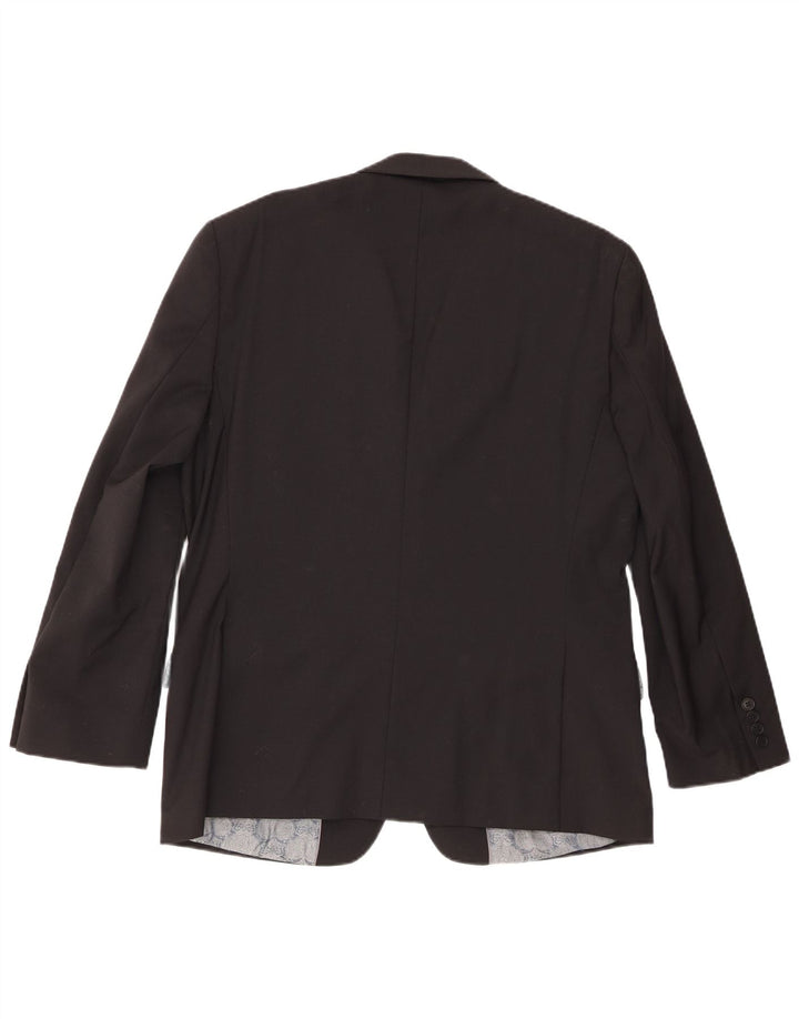 Ted Baker Ανδρικό σακάκι με 2 κουμπιά σακάκι UK 42 XL μαύρο μαλλί