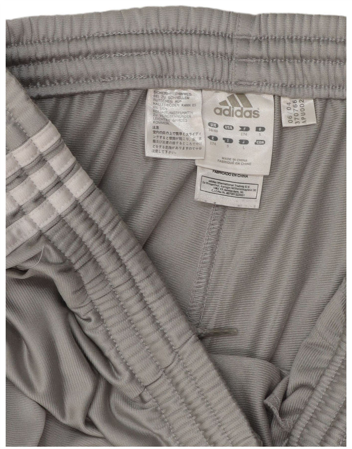 ADIDAS Mens Tracksuit Trousers UK 38/40 Medium Grey Polyester