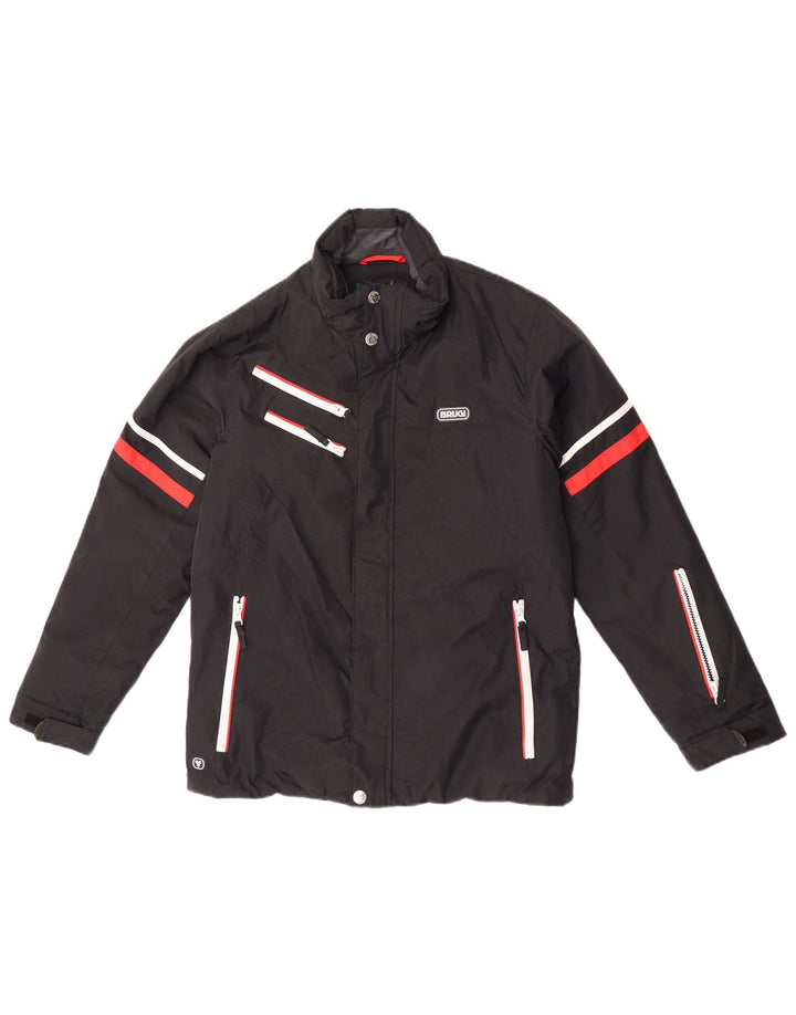 BRUGI Boys Windbreaker Jacket 13-14 Years Μαύρο ριγέ