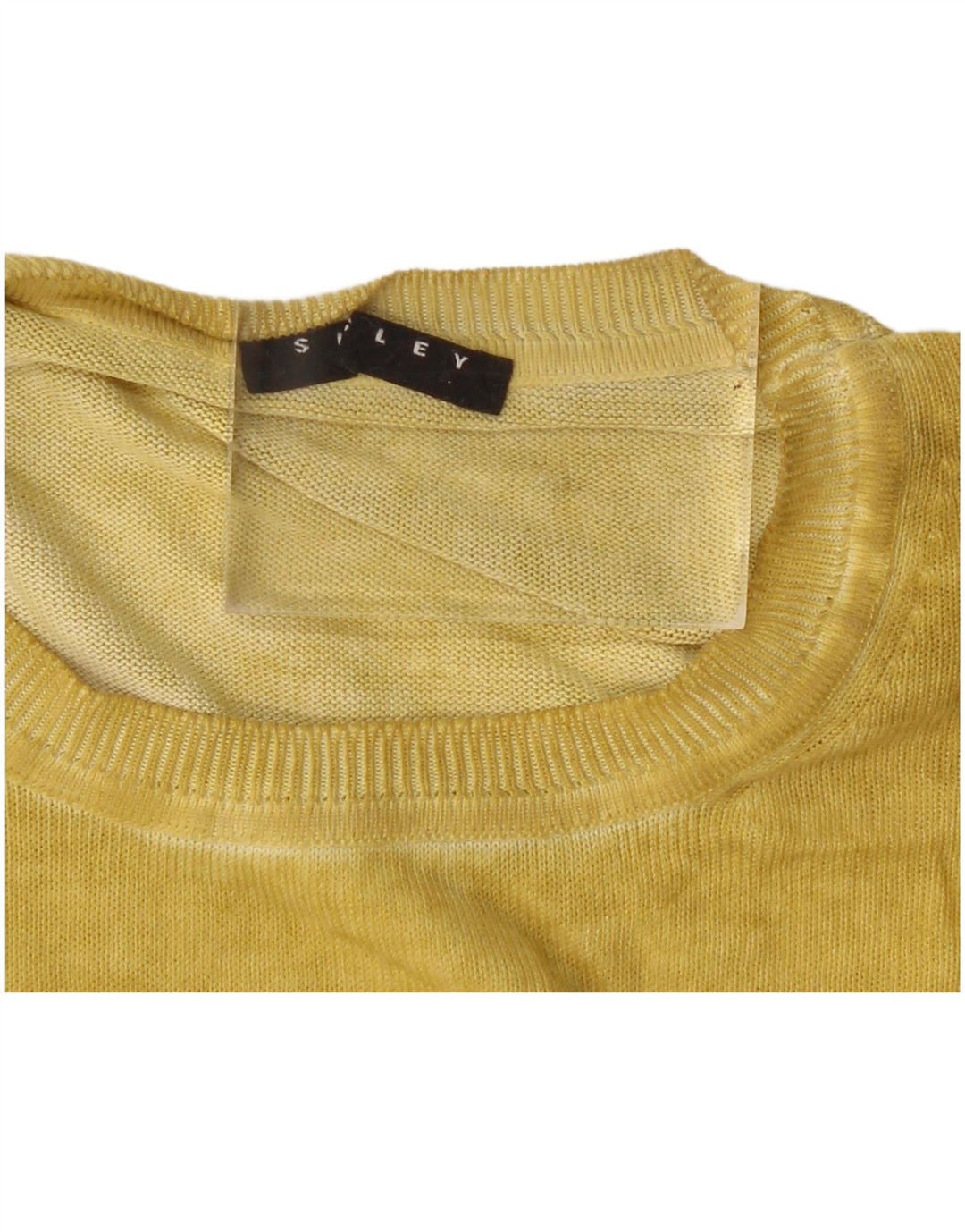 Γυναικείο πουλόβερ Sisley Crew Neck Jumper UK 14 Medium Yellow
