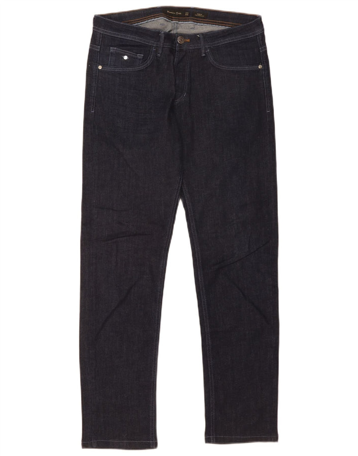 Massimo Dutti Ανδρικό Slim Jeans EU 40 Medium W31 L30 Navy Blue