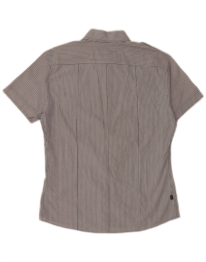 Ανδρικό κοντομάνικο πουκάμισο BLAUER Military μεγάλο μπλε βαμβακερό