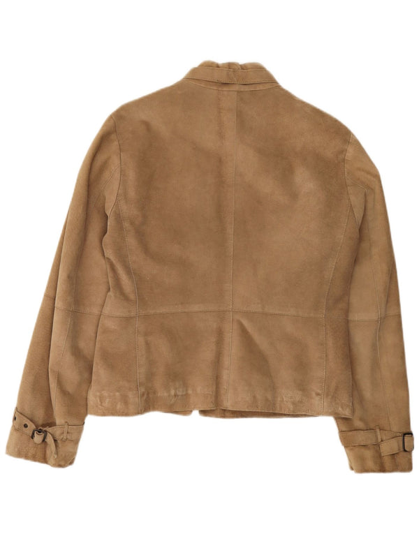 Penny Black Γυναικείο Suede Jacket UK 12 Medium Beige Leather