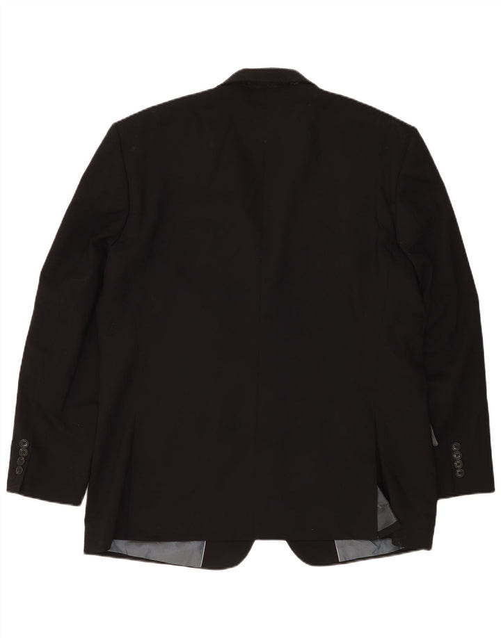 Marks & Spencer Ανδρικό σακάκι σακάκι 2 κουμπιών UK 46 XL μαύρο μαλλί