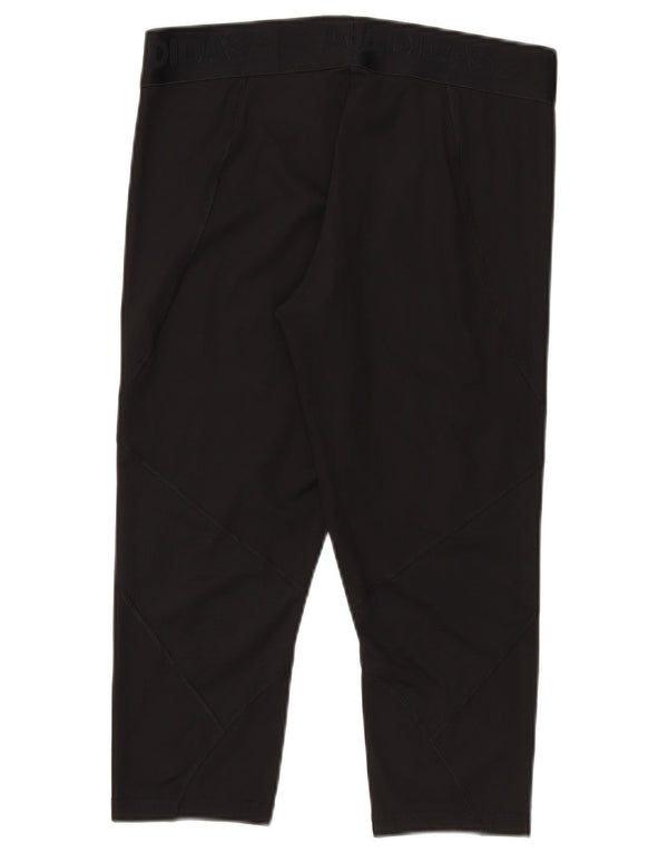 Adidas Womens Tech Fit Capri Leggings UK 16/18 Large Black Polyester