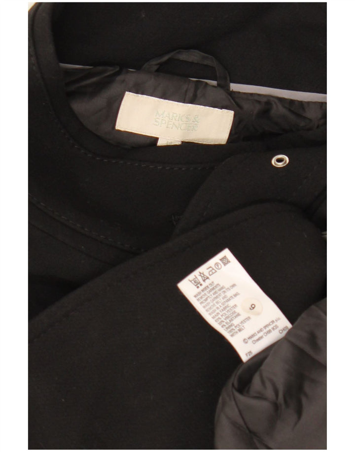 MARKS & SPENCER Γυναικείο Πανωφόρι UK 14 Μεσαίο Μαύρο Πολυεστέρας