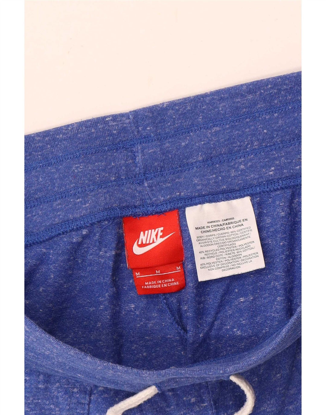 Γυναικεία γραφικά αθλητικά σορτς Nike UK 12 μεσαίου μπλε πολυεστέρας
