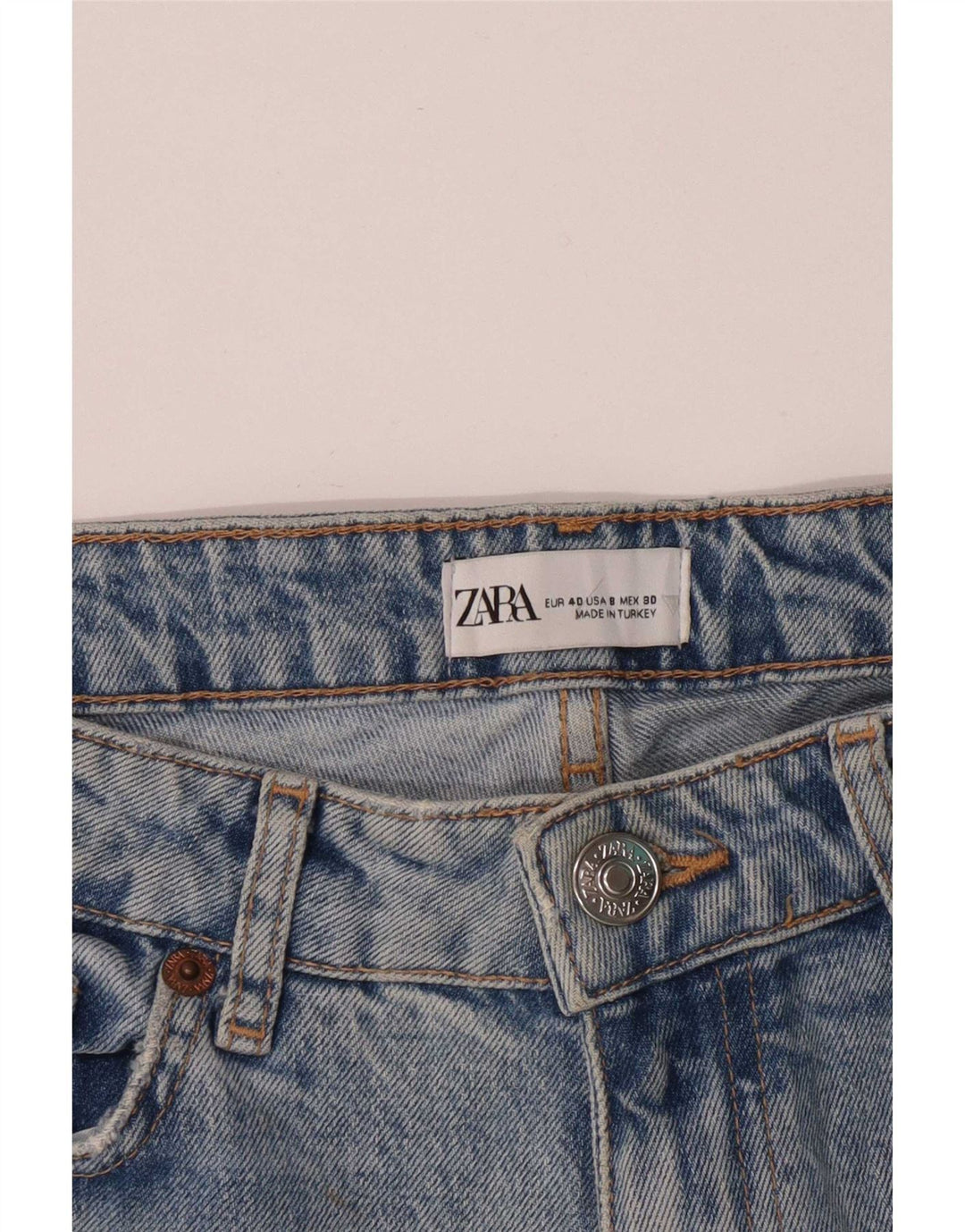 Zara Γυναικεία στραβά τζιν EU 40 Medium W30 L28 Blue