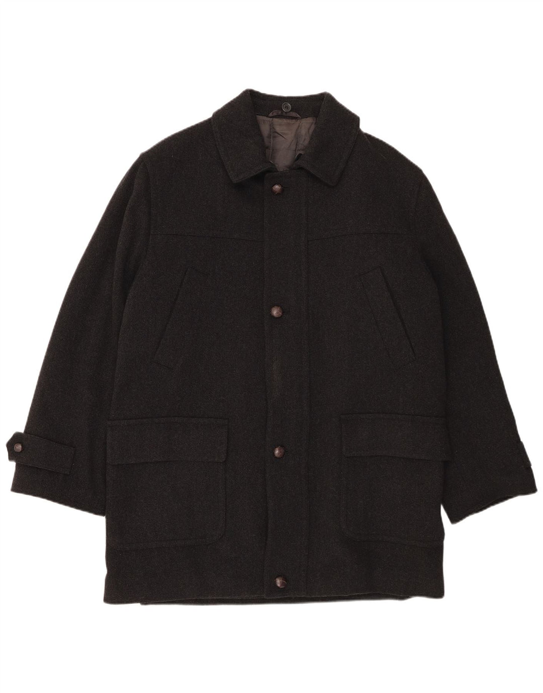 Ανδρικό πανωφόρι Overland UK 38 Medium Grey Wool