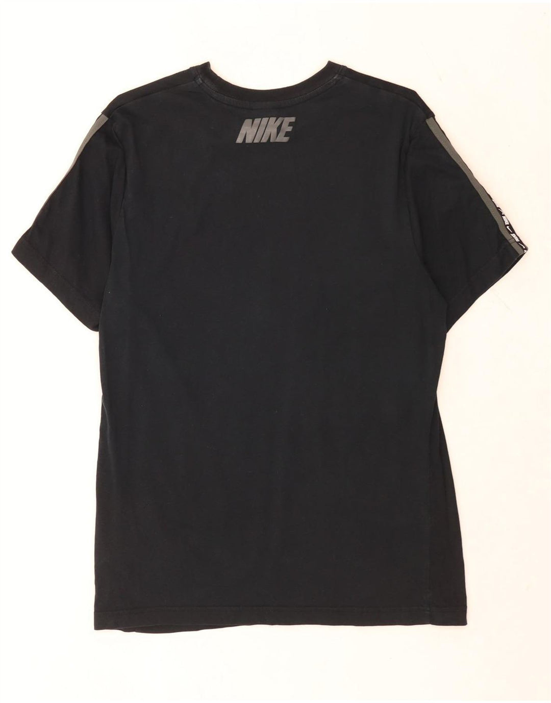 Ανδρικό γραφικό μπλουζάκι Nike, μεσαίο μαύρο βαμβακερό