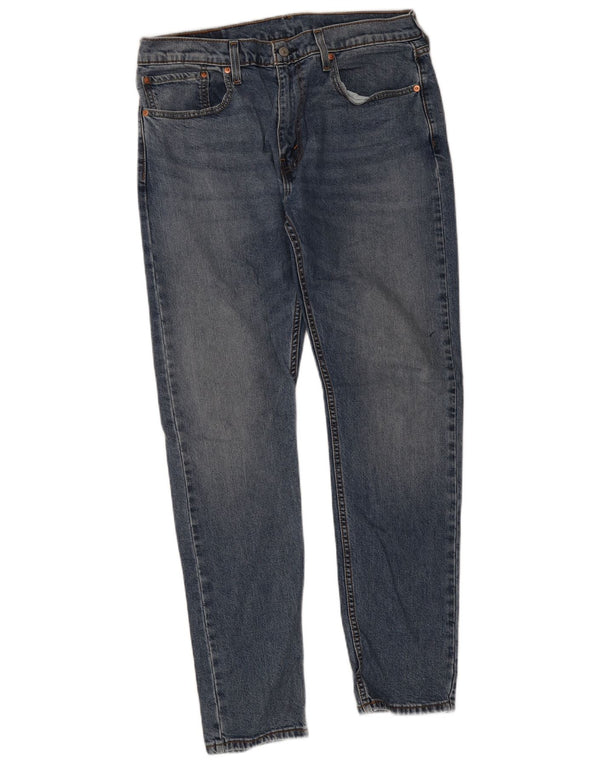 Levi's Mens 512 Slim Tapered Jeans W34 L34 Blue Cotton