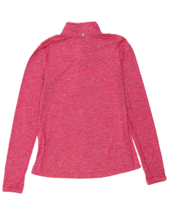 Γυναικεία φόρμα πουλόβερ με φερμουάρ Nike Top 10 Small Pink Polyester