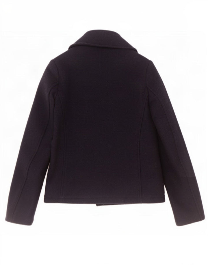 Fat Face Γυναικείο παλτό μπιζελιού UK 10 Small Navy Blue Wool