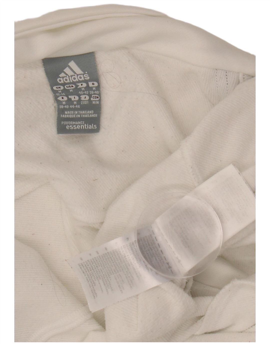 Γυναικεία αθλητική φόρμα ADIDAS Top Jacket UK 12/14 Medium White Polyester