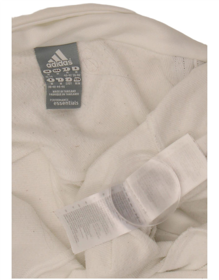 Γυναικεία αθλητική φόρμα ADIDAS Top Jacket UK 12/14 Medium White Polyester