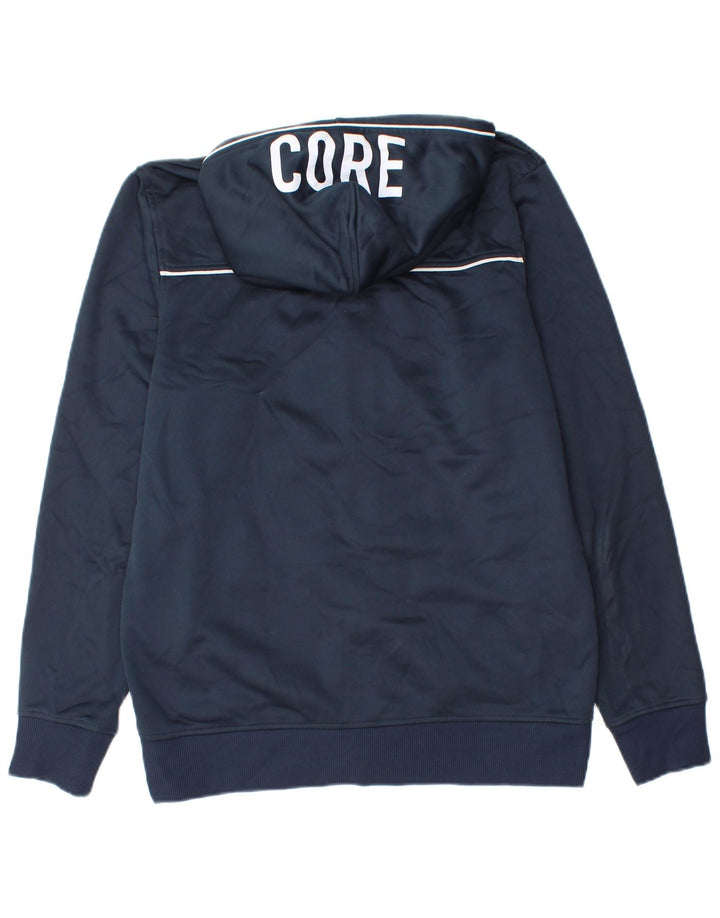 Jack & Jones Ανδρικό πουλόβερ με κουκούλα με φερμουάρ μεσαίου μπλε πολυεστέρα
