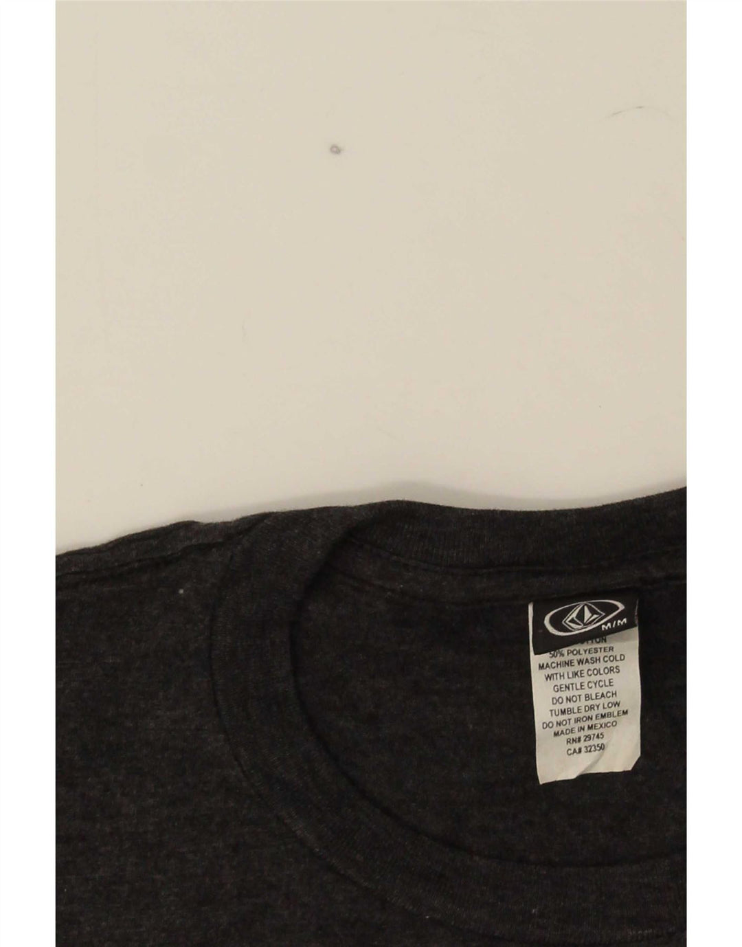 Ανδρικό γραφικό T-Shirt Volcom Τοπ μεσαίο γκρι βαμβακερό