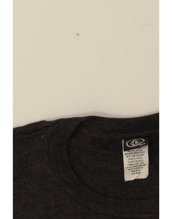 Ανδρικό γραφικό T-Shirt Volcom Τοπ μεσαίο γκρι βαμβακερό