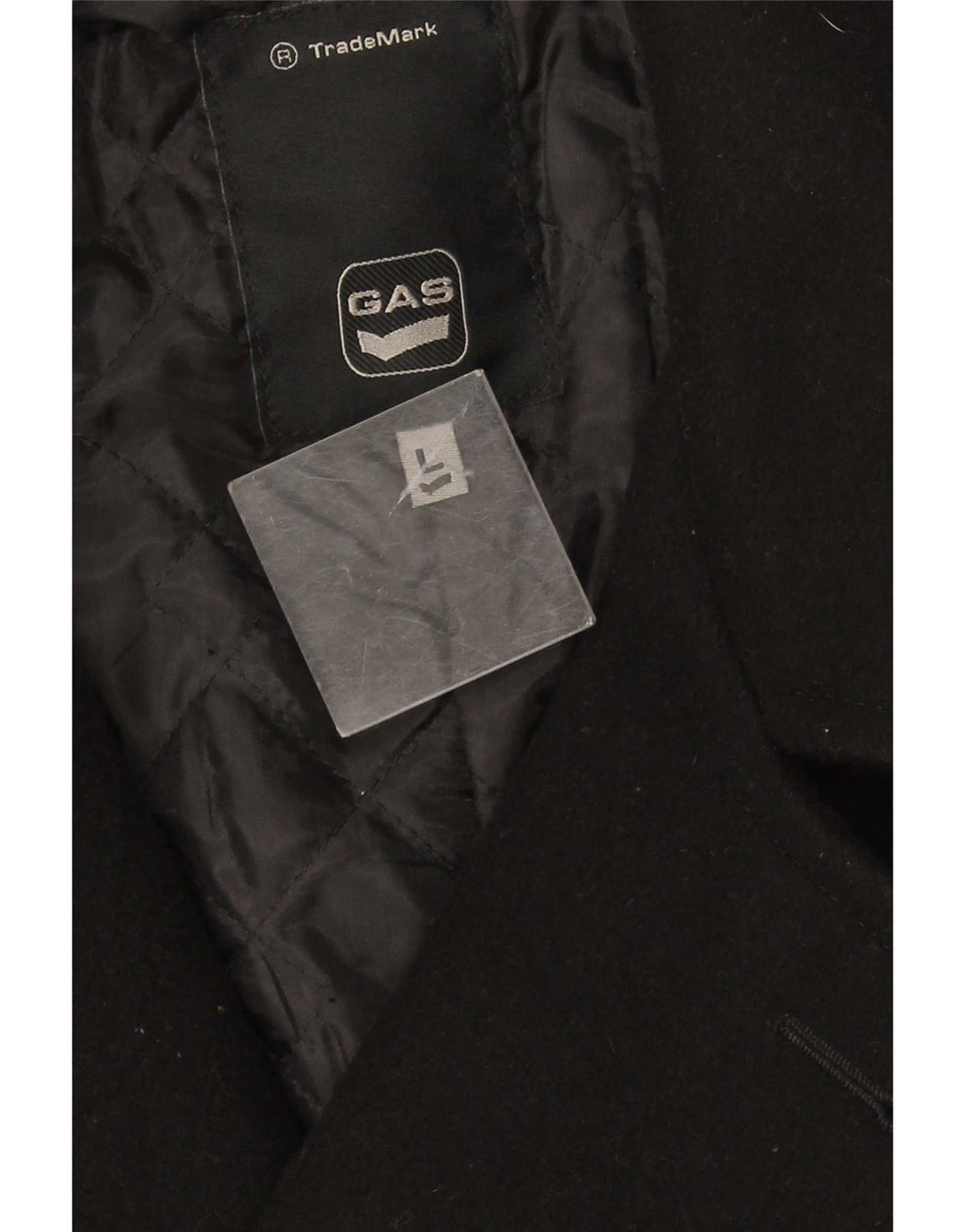 Ανδρικό παλτό Gas Double Breasted UK 40 Large Μαύρο