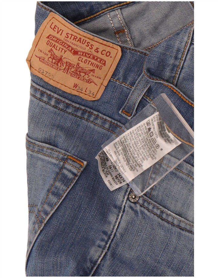 Ανδρικό τζιν Levi's Straight W34 L28 Blue Cotton