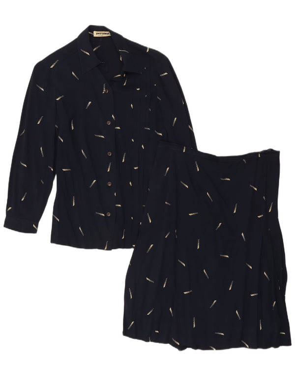 Persona Γυναικεία Σετ Φούστας 2 τεμαχίων Μέγεθος 23 Medium W32 Navy Blue Geometric