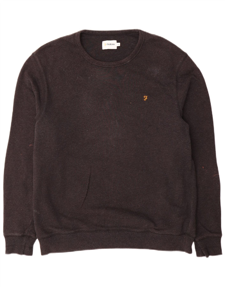 Farah Ανδρικό φούτερ Jumper XL Γκρι βαμβακερό