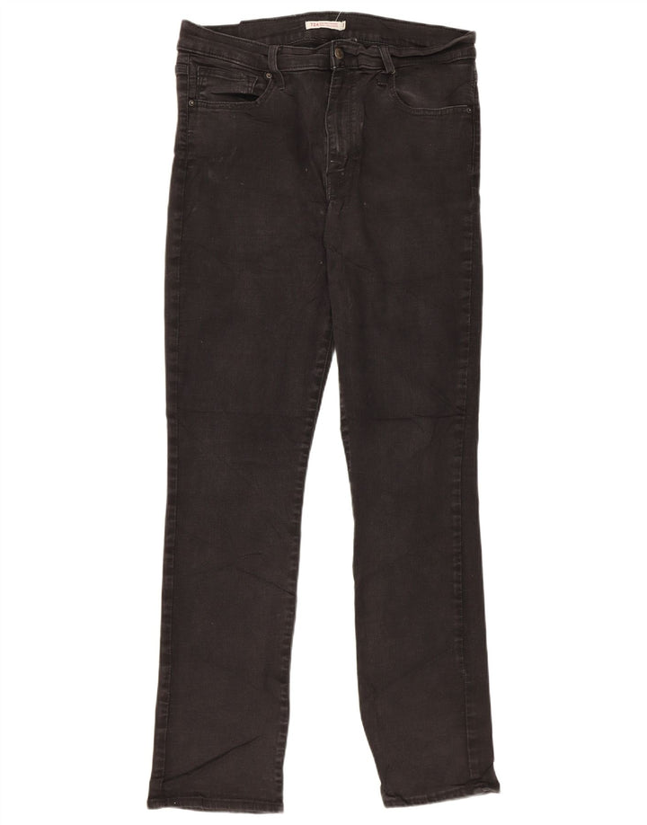 Levi's Womens 724 High Rise Bootcut Jeans W32 L32 Μαύρο