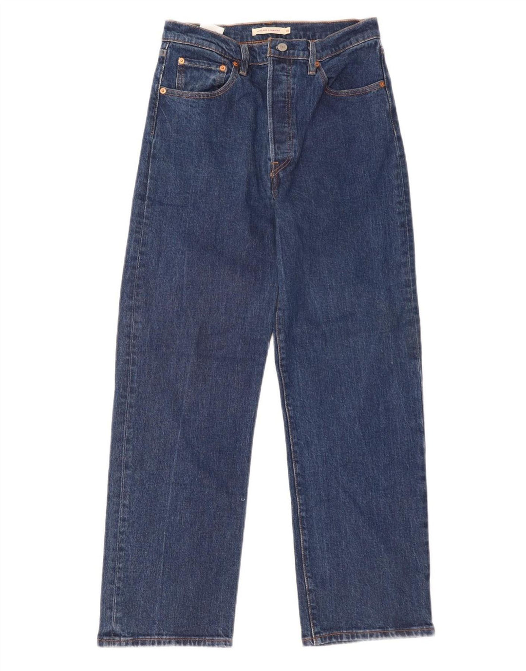LEVI'S Γυναικείο Ribcage Straight Jeans W30 L29 Μπλε βαμβακερό