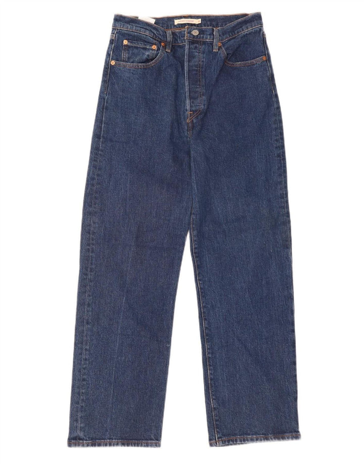 LEVI'S Γυναικείο Ribcage Straight Jeans W30 L29 Μπλε βαμβακερό